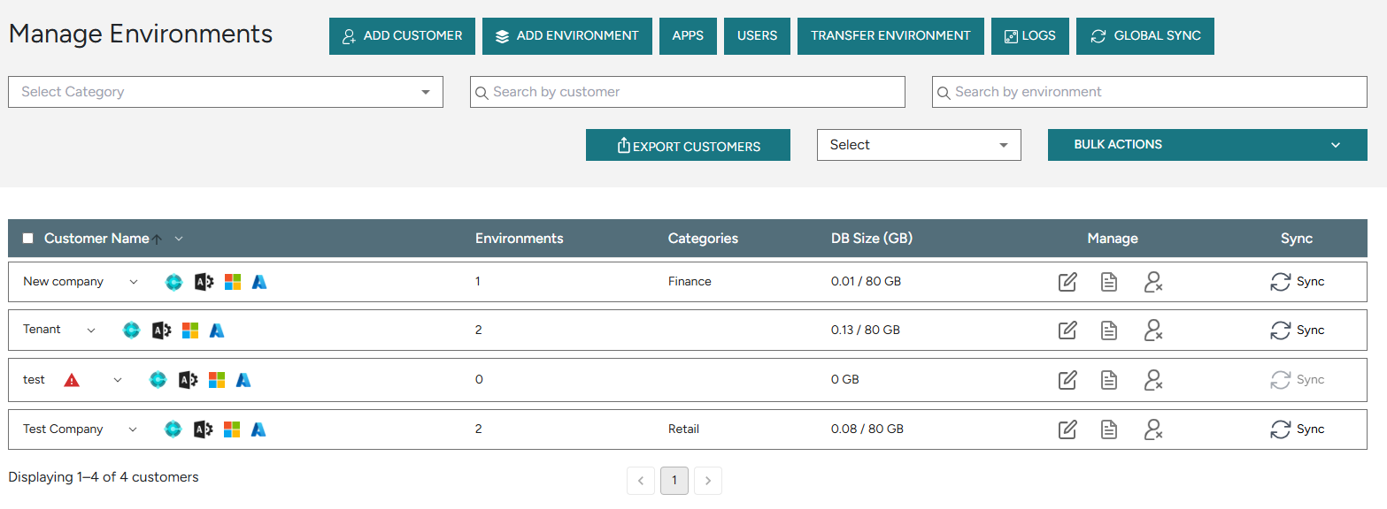 Main Dashboard